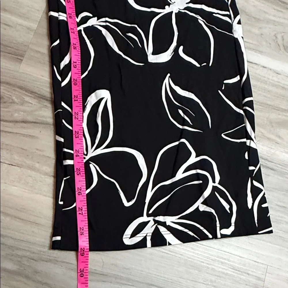 La Blanca Black and White Floral Wide-Leg Cover up pants